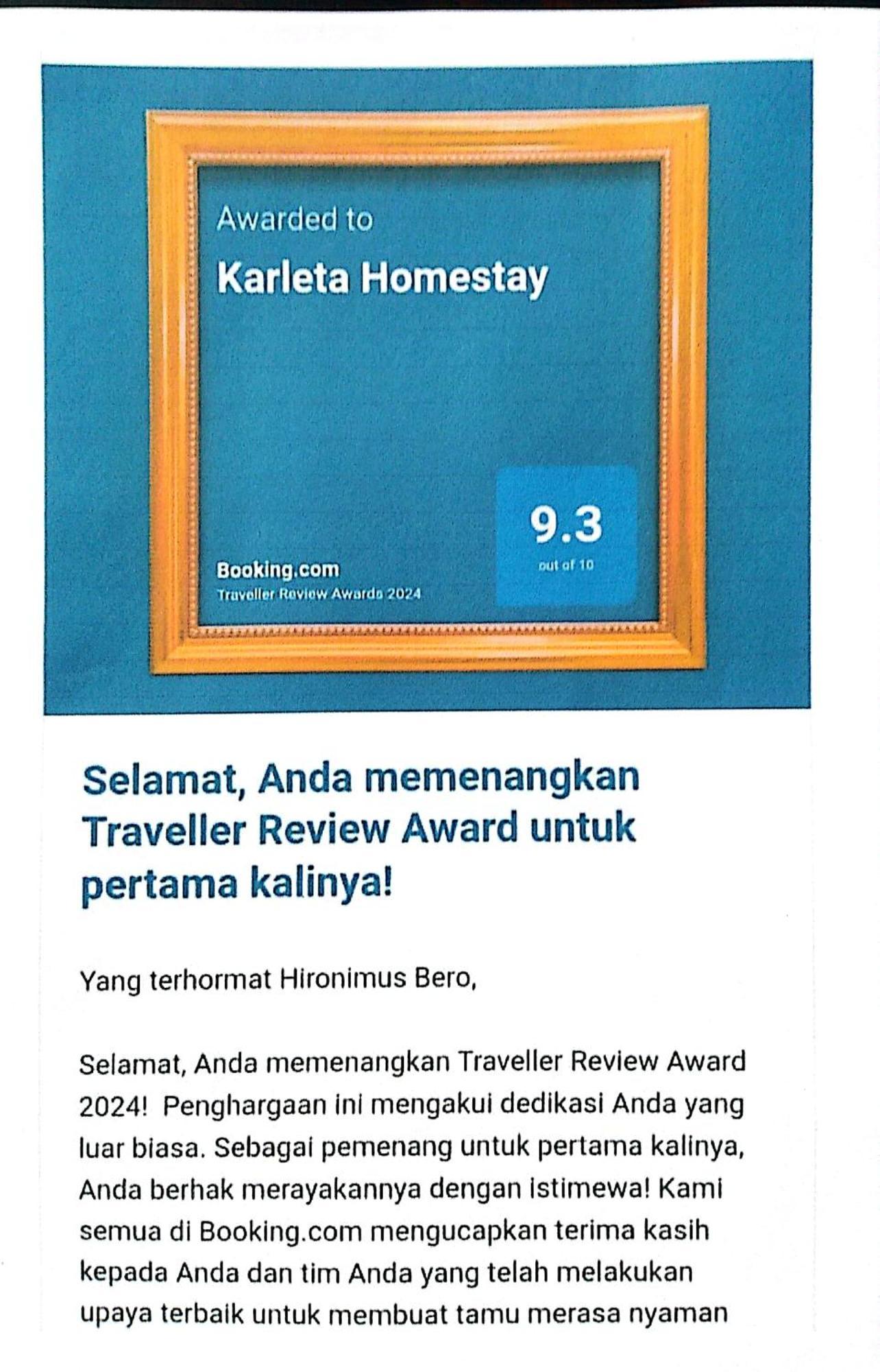 Karleta Homestay รูเติง ภายนอก รูปภาพ